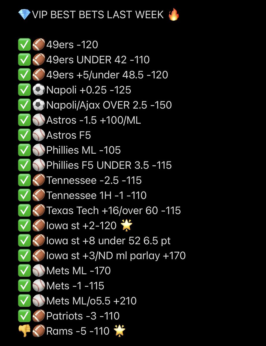 VIP BEST BETS ON A HEATER 🔥🔥🔥

10 people who LIKE + RT this tweet will get a FREE WEEK OF VIP 💎