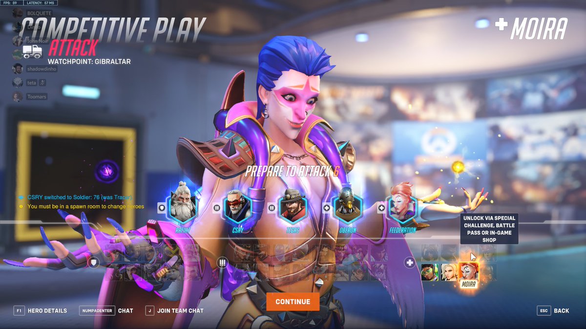 TheFEEDeration's tweet photo. Buenísimo. Vengo jugando tranqui desde la salida del OW2, con todos los personajes y SAS! Mando competitivo de una y tengo 3 personajes para elegir. A @BlizzardCS le encanta dispararse en el pie. A ver si dejamos de cagarla UN día @PlayOverwatch 
#Overwatch2 https://t.co/fjhH33oaBr
