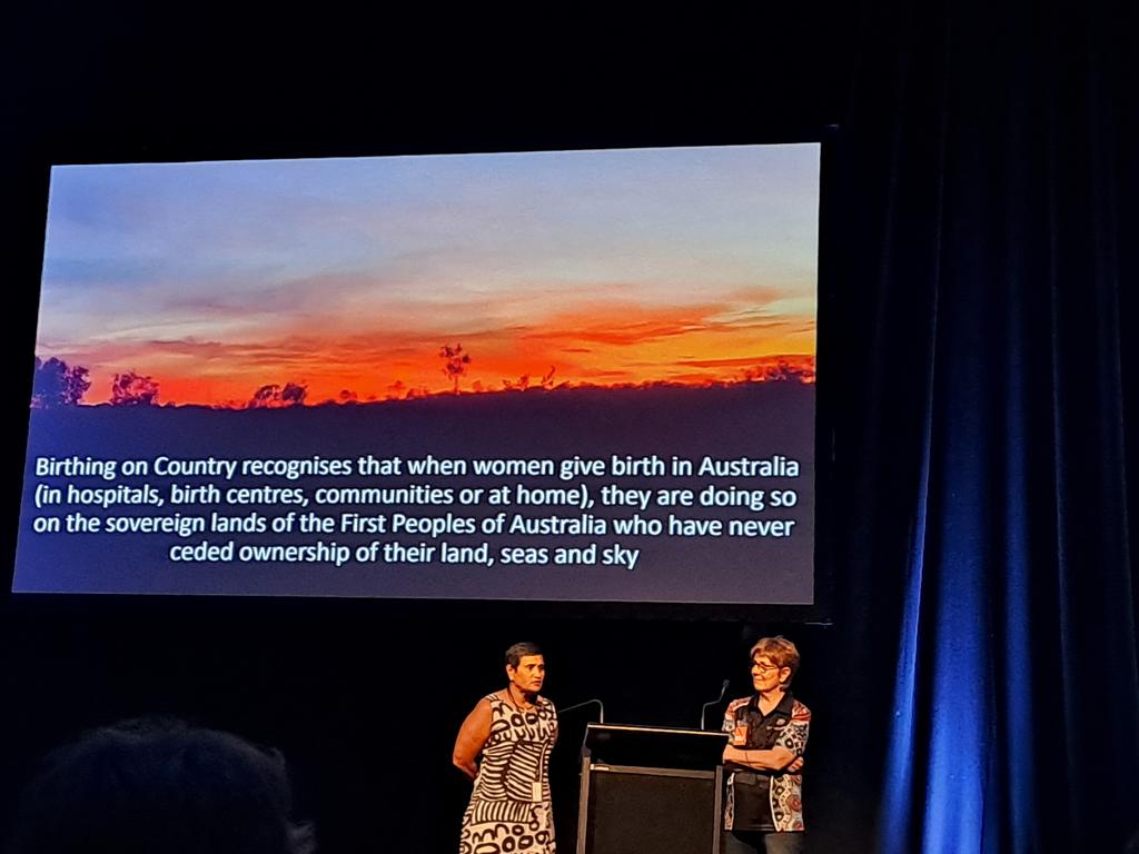 Every where in Australia is soverign First Nations land. #birthingoncountry <a href="/DrRoey01/">Dr Yvette Roe</a> @KildeaSue #bstl2022