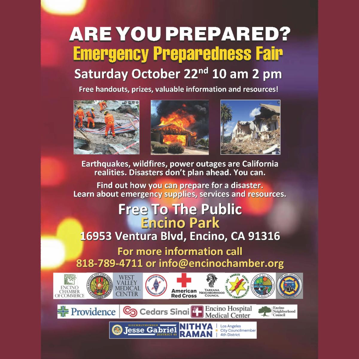 encinochamber's tweet photo. Come to the Emergency Preparedness Fair on October 22 and get information that will help you be prepared

https://t.co/Qyk6lB6t0U
https://t.co/RKWryAbFrz https://t.co/Bd2tmrKUyi
