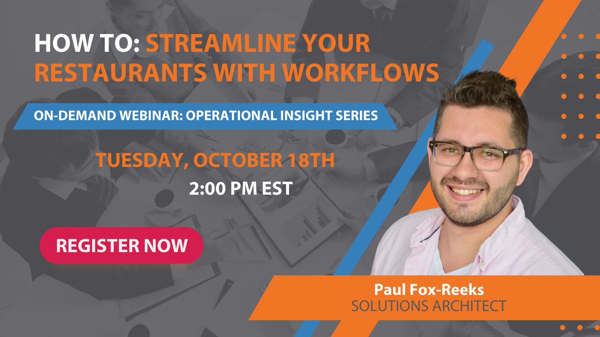 SynergySuite's tweet photo. NEXT WEEK! 🎉 Save your seat to join us as we discuss how to streamline your restaurant locations using Workflows.

Register here:
https://t.co/gPHk4OheXR https://t.co/AfiZG7GbXG