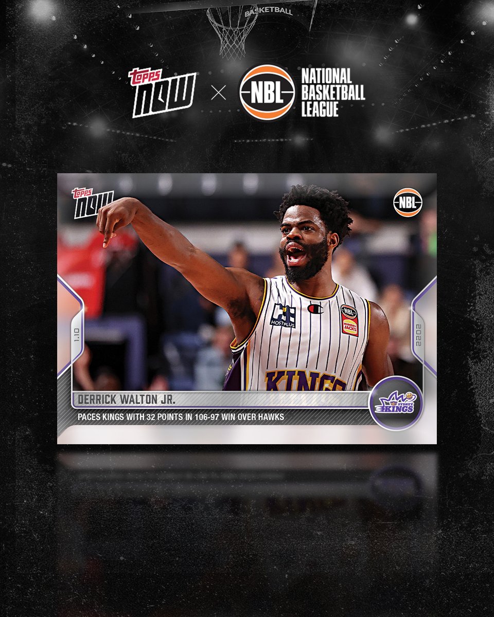 This <a href="/NBL/">NBL</a> season <a href="/Topps/">Topps</a> will capture NBL23’s biggest and best moments and turn them into limited-edition physical trading cards. 

Derrick Walton Jr has been this week's Topps player! Get yours while you can at  nbl.com.au/topps