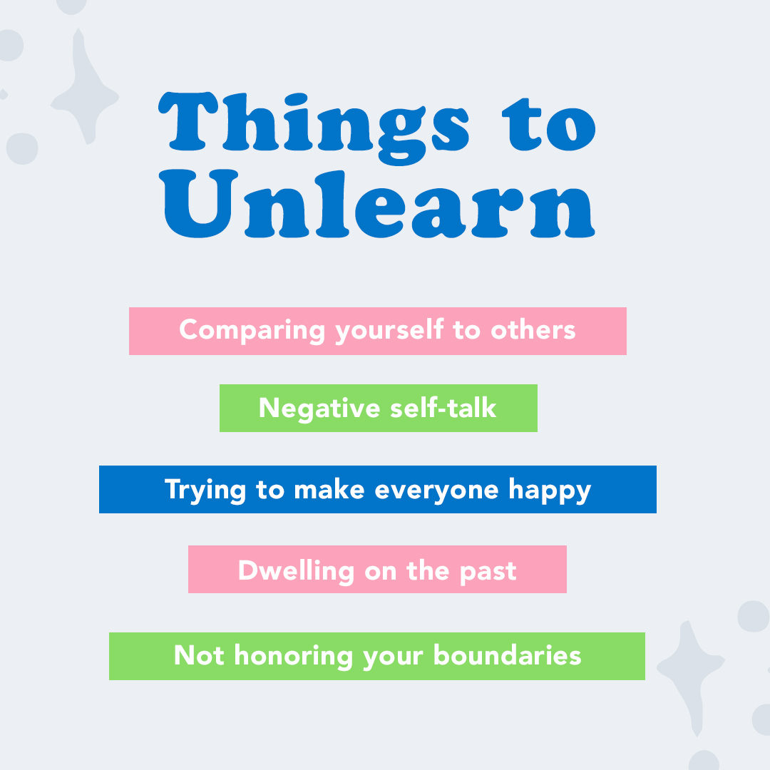 FabFitFun's tweet photo. It's #WorldMentalHealthDay and sometimes unlearning things that no longer serve you is just as important for your mental health as learning new coping skills. Let us know in the comments  which line speaks to you most! 📣 https://t.co/btpuvoyNaE