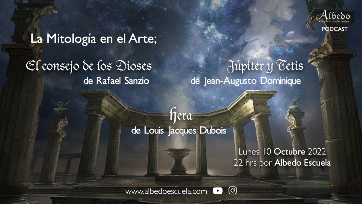 AlbedoEscuela's tweet photo. El día de hoy te tengo un programa lleno de Mitología y arte. Conoce a los creadores, a sus pinturas y las historias inspiradas por la Mitología y sus Dioses. ⁠
⁠
Hoy a las 10PM en Albedo Escuela⁠
⁠
#mitologia #arte #dioses https://t.co/Hl8W4nbchn