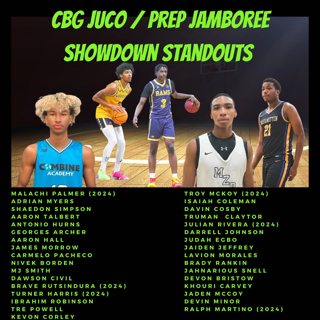 theCBGLive's tweet photo. Standouts from the CBG Juco / Prep Jamboree Showdown 

#LiveFromTheCBG / #CBGCertified 

@jwherron10 

A 🧵 ⬇️ https://t.co/dTUxvK5zcO
