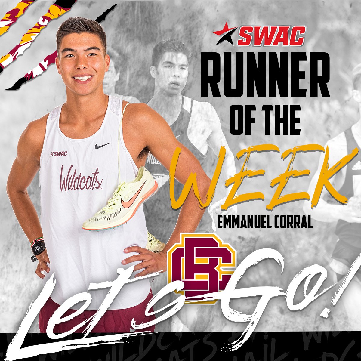 BCUXCTF's tweet photo. 𝙍𝙪𝙣𝙣𝙚𝙧 𝙤𝙛 𝙩𝙝𝙚 𝙒𝙚𝙚𝙠!

Congrats to Emmanuel Corral! 

#𝗟𝗲𝘁𝘀𝗚𝗼 | #𝗛𝗮𝗶𝗹𝗪𝗶𝗹𝗱𝗰𝗮𝘁𝘀 | #𝗣𝗿𝗲𝘆𝗧𝗼𝗴𝗲𝘁𝗵𝗲𝗿 https://t.co/gctU8UjKEZ