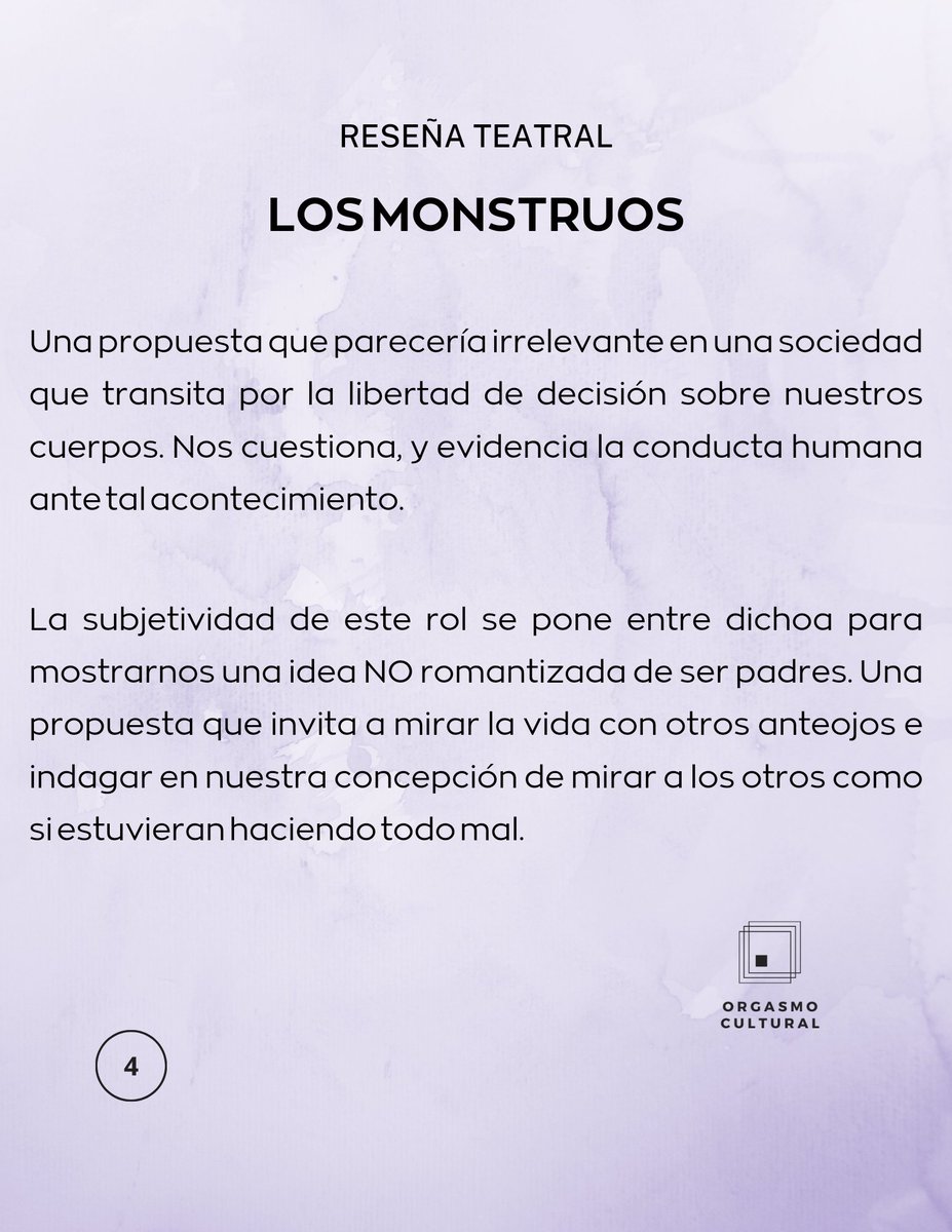 Acá nuestra reseña de #LosMonstruos 🎭