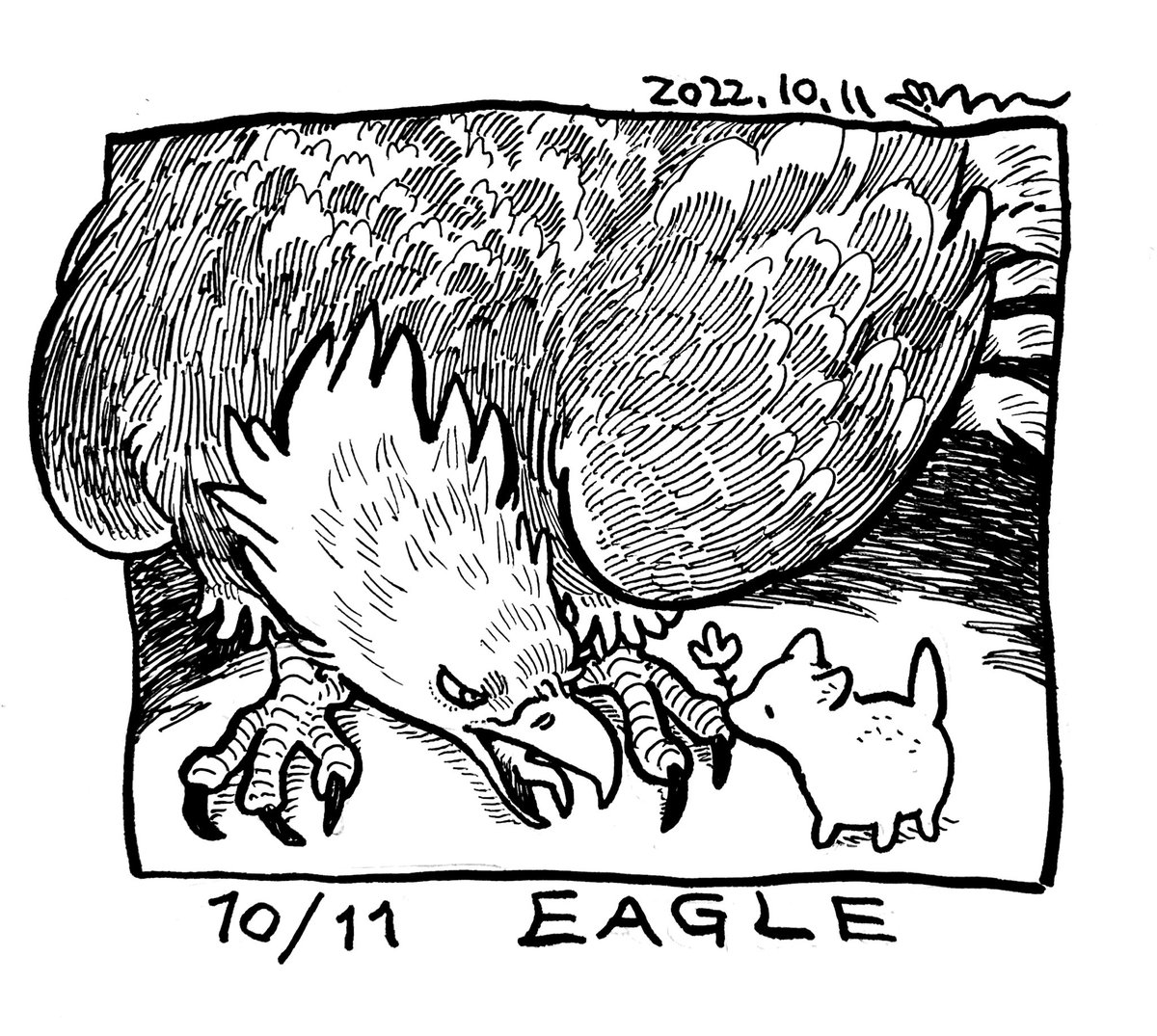 11日目 EAGLE
#inktober2022 