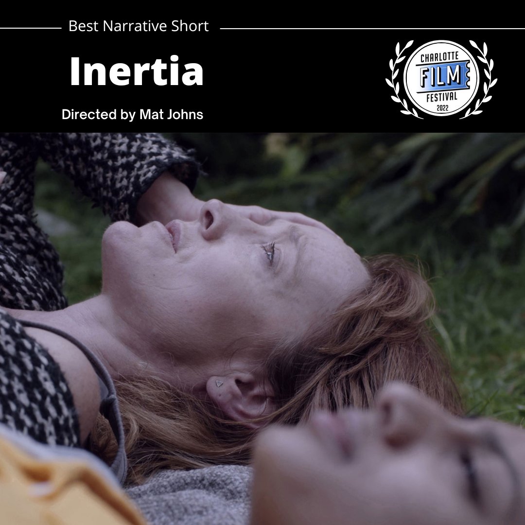 CltFilmFest's tweet photo. Congratulations to our 2022 @cltfilmfest Best Narrative Short Film: Inertia, directed by Mat Johns. @leaplingfilms @bfinetwork https://t.co/cDb0ST0KKy
