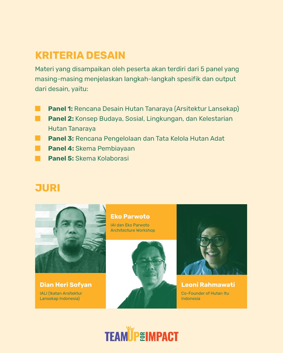 TeamUpForImpact's tweet photo. Perhutana, aksi pembuatan hutan kolektif, mengundang para profesional untuk berkolaborasi membuat hutan yang sesuai dengan keunikan daerah Jatiwangi. Selengkapnya https://t.co/nO1qpDGCux https://t.co/QmKXqTv6Rb
