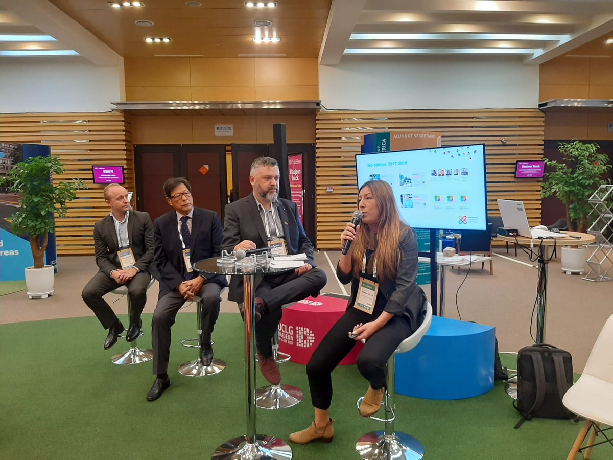 oidp_org's tweet photo. ✨Proud of the opportunity to have facilitated the UCLG awards session in #UCLGCongress
🗨️All awards are a small treasure of the municipalist movement, we must continue to collaborate !
📢On Friday we will announce the finalists for the IOPD award https://t.co/OJ07YRDLic