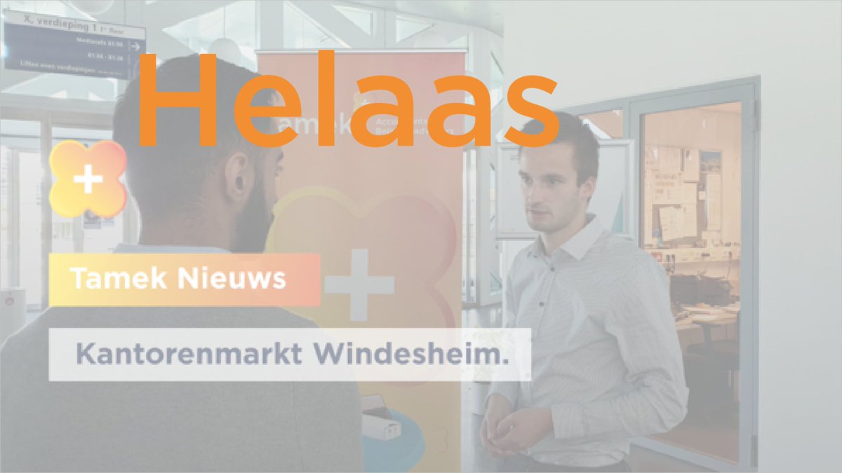 tamek_NL's tweet photo. Helaas kunnen wij elkaar dit jaar niet ontmoeten op de kantorenmarkt van Hogeschool Windesheim. Wij hebben wel een leer- werkplek in de buurt voor jou. Check het verhaal van een medestudent op https://t.co/7RNhAgTwSL Kunnen wij jou verwelkomen?

Interesse? Bel Frank 06-25083106 https://t.co/XjFZ2M2xyf