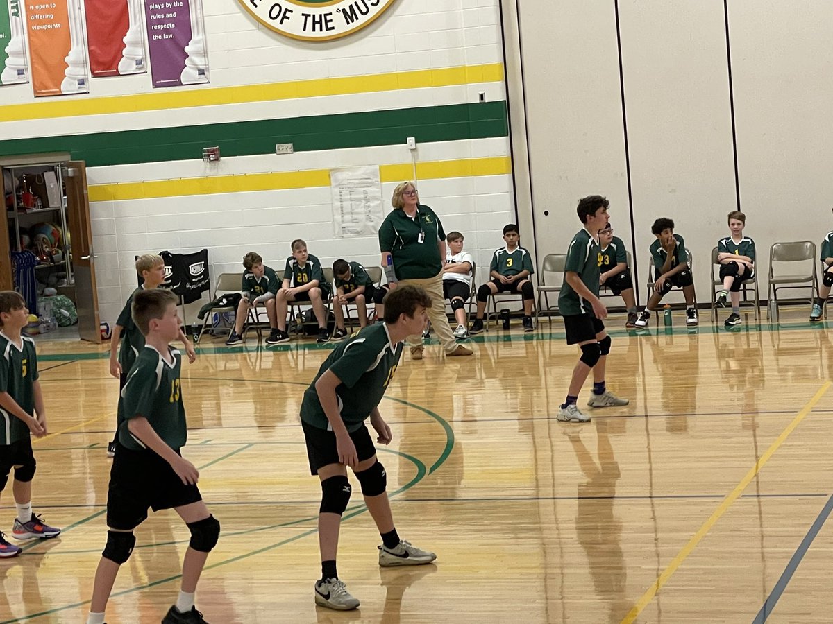 Zing17's tweet photo. So proud of my UNDEFEATED 6/7th Grade Boys Volleyball Team who are now The Des Plaines Valley Conference Champions!! #Homer33C, #HMS33C https://t.co/sIZ07bQb0Z