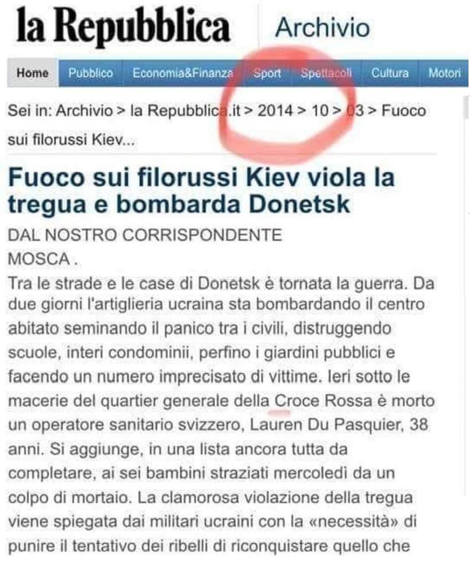MonicaCreattiva's tweet image. Se si vuol cercare di capire qualcosina di questa #guerra per la quale state mandando a puttane il paese, occorre studiarla dall&apos;inizio e non dall&apos;ottavo anno in poi.
E non serve nemmeno andare sui siti &quot;complottisti filo putìn&quot;, per studiarla. #Ucrainarussia