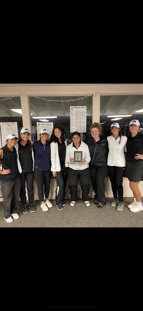 AthleticsMjc's tweet photo. 2nd place at the North/South Invitational with a much improved 2nd day of scores #MJCGolf #ReadyforState @CCCAASports @ModBeeSports @modestojc @turlockjournal @mantecabulletin https://t.co/jebGwwZtWL