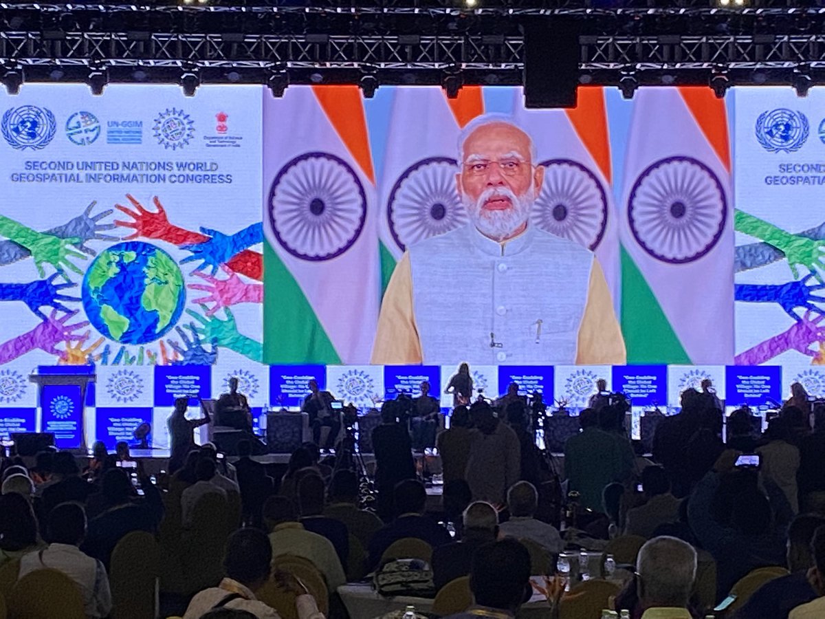 What a great acknowledgement, when a Prime Minister addresses a geospatial conference. Well done to all who push the industry forward #UNWGIC2022 #geospatial #GIS <a href="/narendramodi/">Narendra Modi</a> <a href="/PMOIndia/">PMO India</a> and thank you to our hosts #India