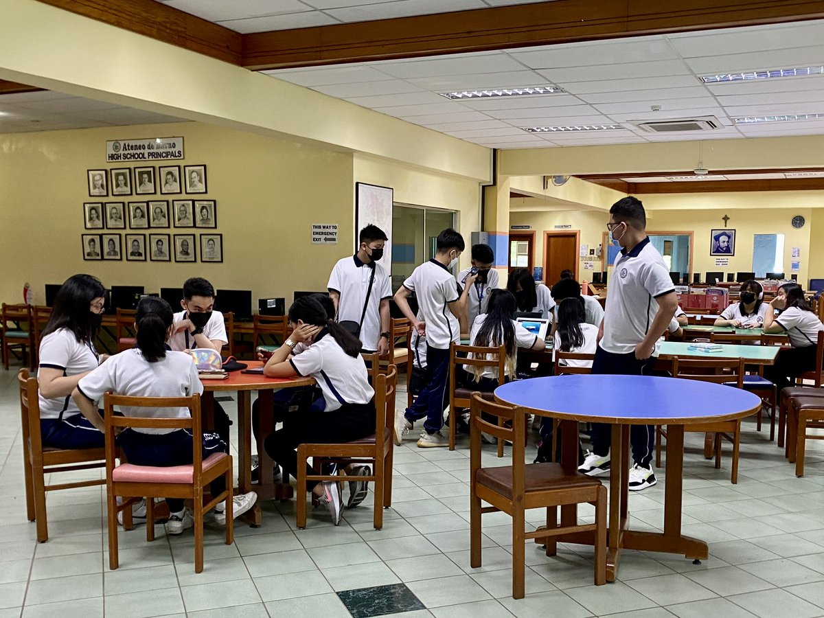 AdDU_JHS's tweet photo. NOW HAPPENING | It’s Day 2 of our Enhanced Face-to-face Modality Dry Run! This time it is the Grade 9 Juniors’ turn. The students had their shift academic classes in the morning. They will then be having their independent learning time in the afternoon.

#AimHighAtADDUJuniorHigh https://t.co/XkE1DCoEv3