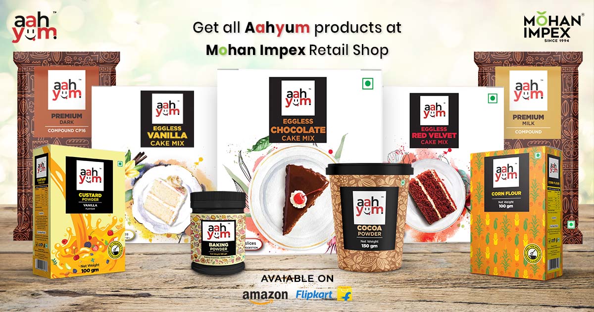 MohanImpex's tweet photo. We are very excited to announce that the complete range of Aahyum products are available in the Mohan Impex retail shop. Visit our Store to find out more about your favourite baking products!

To shop online, click here -
Amazon: https://t.co/LoRdPy1Ovt https://t.co/L4wDxcH3Jh