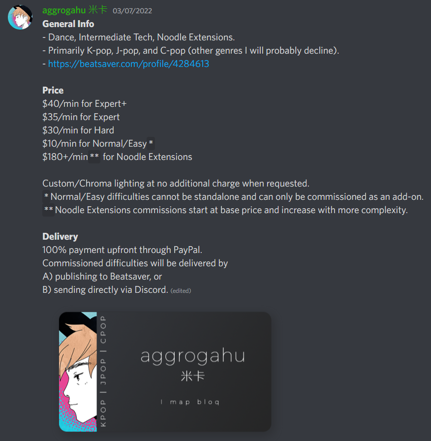 BTW I do commissions!