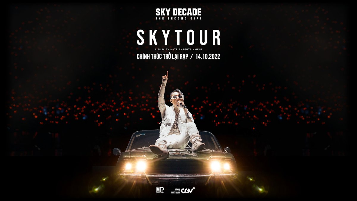 SKY TOUR MOVIE sẽ trở lại rạp vào 14/10 này, Tùng hi vọng sẽ được gặp mọi người ở rạp để cùng sống lại những kỷ niệm của SKY TOUR nhéee … !!! 
🕊🕊🕊

#SKYDECADE #SKYTOURMOVIE
🌻🌻🌻

yt3.piee.pw/4j92jw