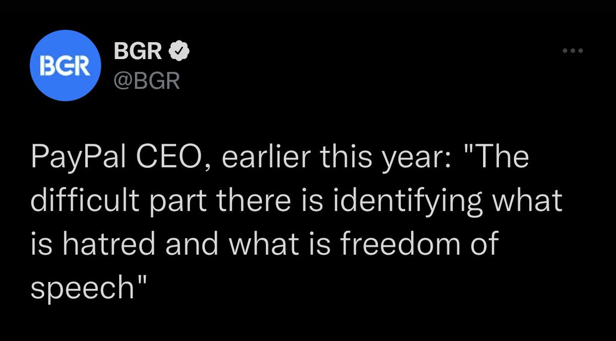 Dennis_Porter_'s tweet photo. Money should not be censored. Cancel PayPal. Download a #Bitcoin wallet instead. https://t.co/VHnQJKMLWS
