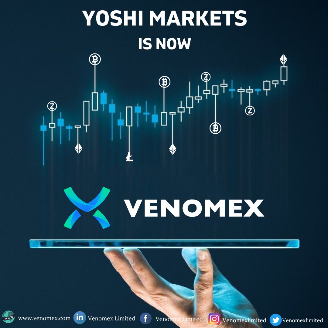 We are delighted to announce that Yoshi Markets Limited is now renamed as Venomex Limited. This new identity conveys our alignment with the Venom Foundation as we aim to harness the potential of Virtual Assets and Blockchain in a much more impactful manner.
