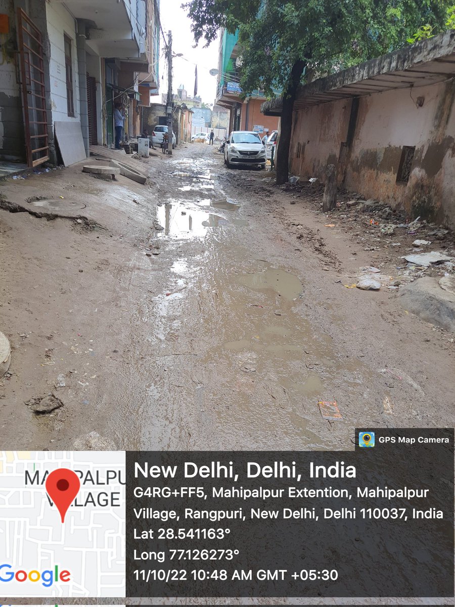 Whsiltleblower's tweet photo. @ArvindKejriwal ji Gujrat ko bad mai dekh lena delhi Mahipalpur ko phle dekh len. Yhan situation bohot kharab hai thodi so barish mai pani jama  ho jata hai. Dengu or water loging  se log preshan hain. https://t.co/BIVmBeaWDO