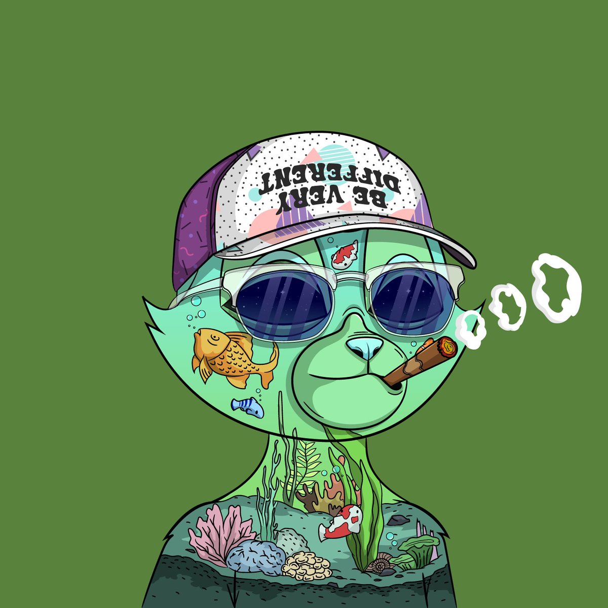 Velozarra's tweet photo. Grabbed myself another @BVDCAT_ fishbowl tonight 🎣, rest of collection for now (R). The trait market FCFS experience was beyond expectation. Excellent UX/UI work by the team, bullish! https://t.co/7ni09KEcbG