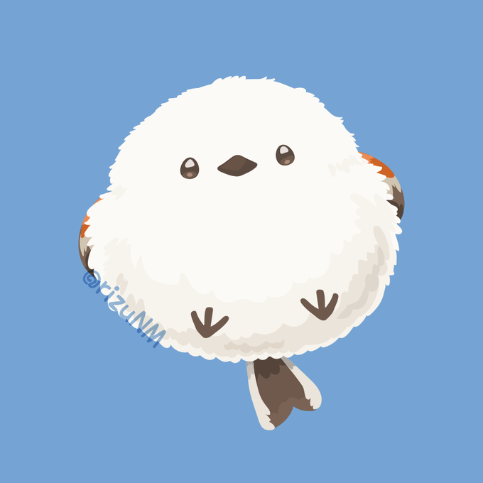定番の冬ギフト シマエナガ イラスト画 絵画