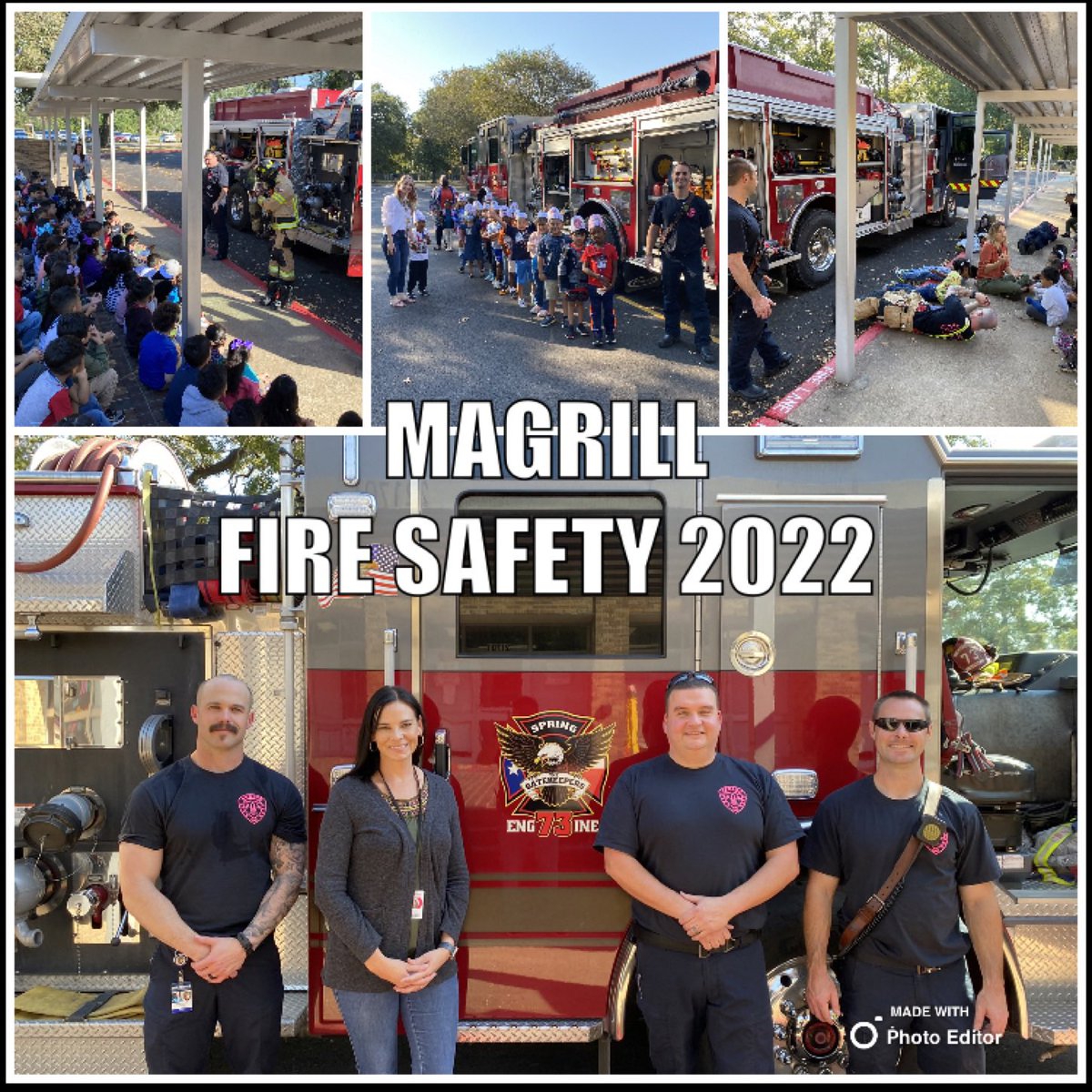 Thank you @SpringFireDept for sharing your time teaching our Mustangs about Fire Safety. EVERY student had a great experience! 👨🏻‍🚒 @AldineISD @Primary_AISD @MarkMalo614