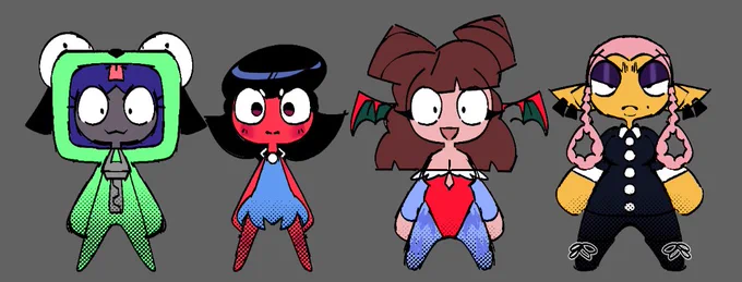 still unsure if i'll have a piece in time for halloween so here are the girls in their costumes for this year (if you can recognize them, you a real one) 