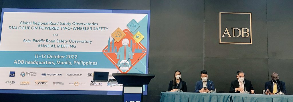govaleajay's tweet photo. Looking forward to engaging in a constructive dialogue on Powered Two Wheeler Safety hosted by @adbtransport @ADB_HQ @grspartnership
Hoping to learn & get key insights to strengthen @UWMumbai 's work under #TwoWheelsOneLife
#Roadsafety @bmurphet @aprsoweb https://t.co/f2zTCvR164