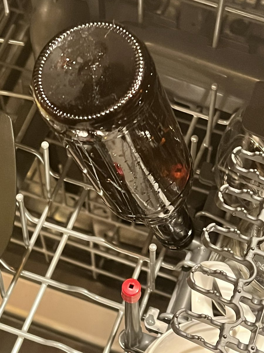 JimmRet's tweet photo. The new dishwasher has bottle washers! I think they underestimated how many I will need! 😆
Pro tip: Jet Dry kills head retention in beer. Sanitize don’t chemicalize! #IsThatAWord? https://t.co/W8CuPvweHm