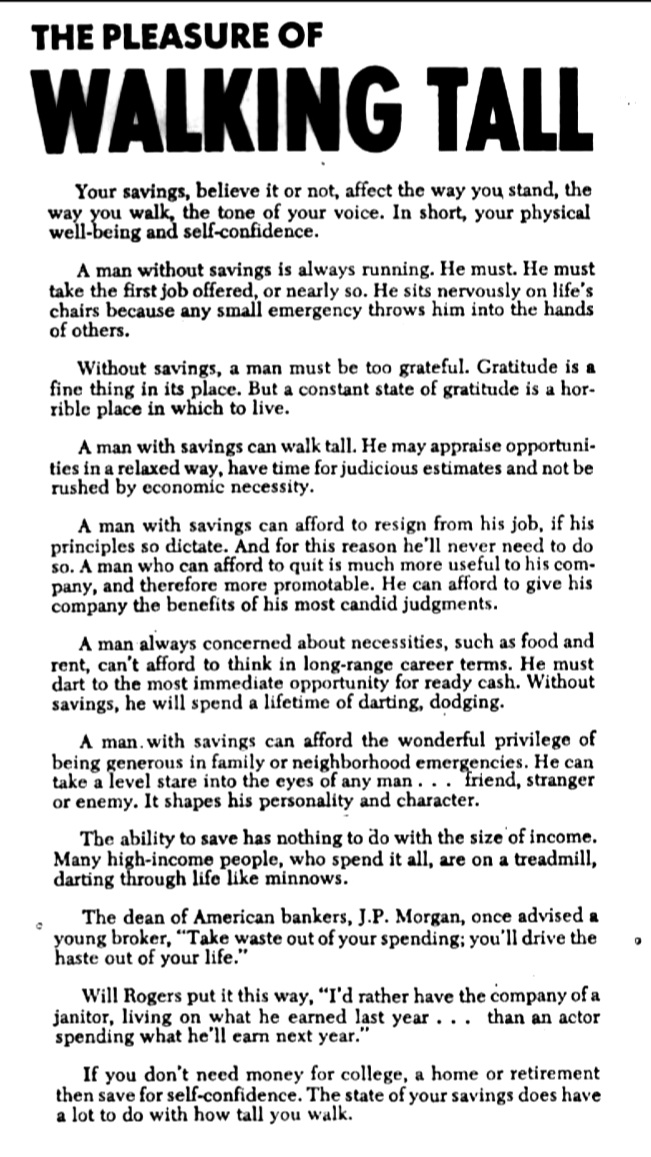 Good Morning 🙂
Starting my day with this short write-up on Savings. 
'Take waste out of your Spending, you will drive haste out of your Life'