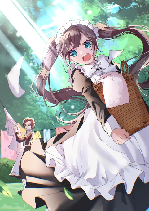 おてんばメイドさん  #ARTstreet #MediBang #オリキャラ #女の子 #イラスト #メイド #女の子イラスト #2022年9月例コンテスト:働く人 