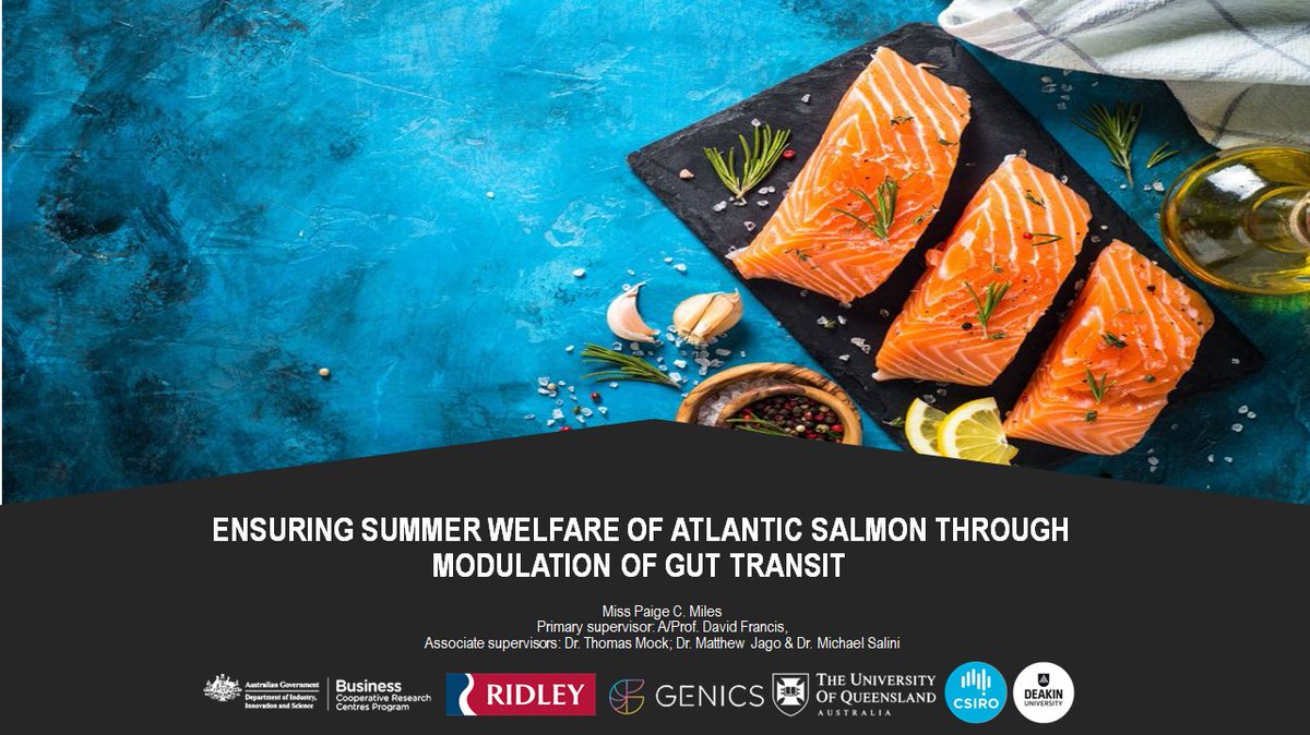 Congratulations to <a href="/NuSeaLab/">The Nutrition and Seafood Laboratory</a> PhD candidate Paige Miles who successfully passed confirmation yesterday and delivered an excellent presentation!
👏👏👏 
#phdlife #aquaculture #research #salmon #PhD #havefuninfishnutrition
