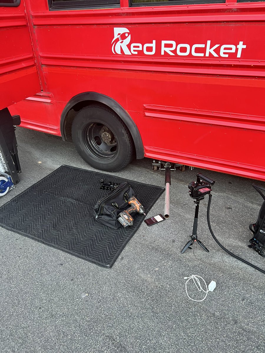 TheRedPoint_'s tweet photo. Just changing out some brake pads before we start driving back from TwitchCon 
I am live so come and say hi https://t.co/wouUkCmGFd https://t.co/DyMcbpgtRQ