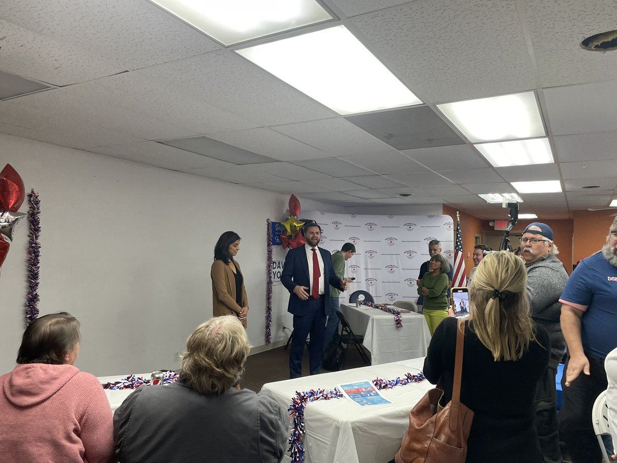 CuyahogaGOP's tweet photo. Great debate performance tonight by @JDVance1! Excited to have JD stop by the @CuyahogaGOP watch party at the victory center after the debate! #JDVance #RedWave2022 #OhioDebate https://t.co/EFdM5jNjta