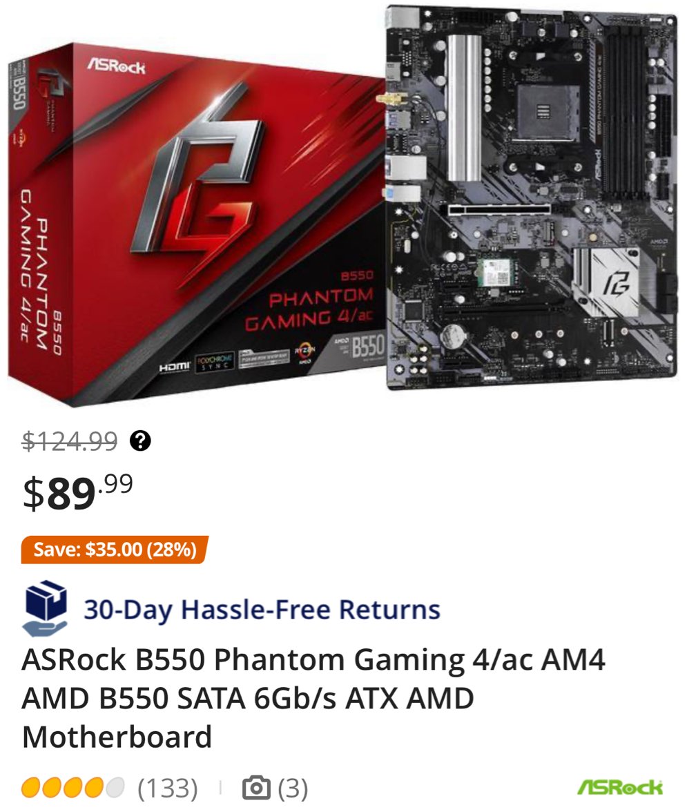 Newegg в X: „ASRock B550 Phantom Gaming 4/ac AM4 Motherboard for