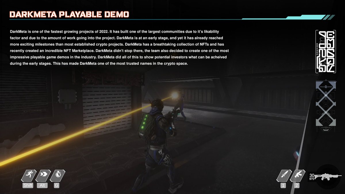 DarkMetaToken's tweet image. We&apos;re happy to announce the #DarkMeta #playabledemo 🎮 will be available to download on the DarkMeta website within the next few days 🦾 Upcoming #PlaytoEarn tournaments 🏆 will be scheduled shortly after we launch 🚀
🌐 dark-meta.net