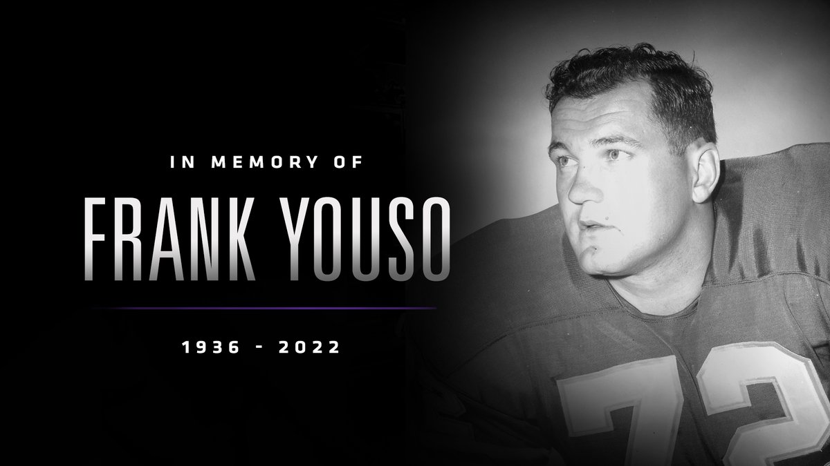 We are mourning the loss of Frank Youso.

Youso was selected by the #Vikings in the 1961 expansion draft and played two seasons for the club.