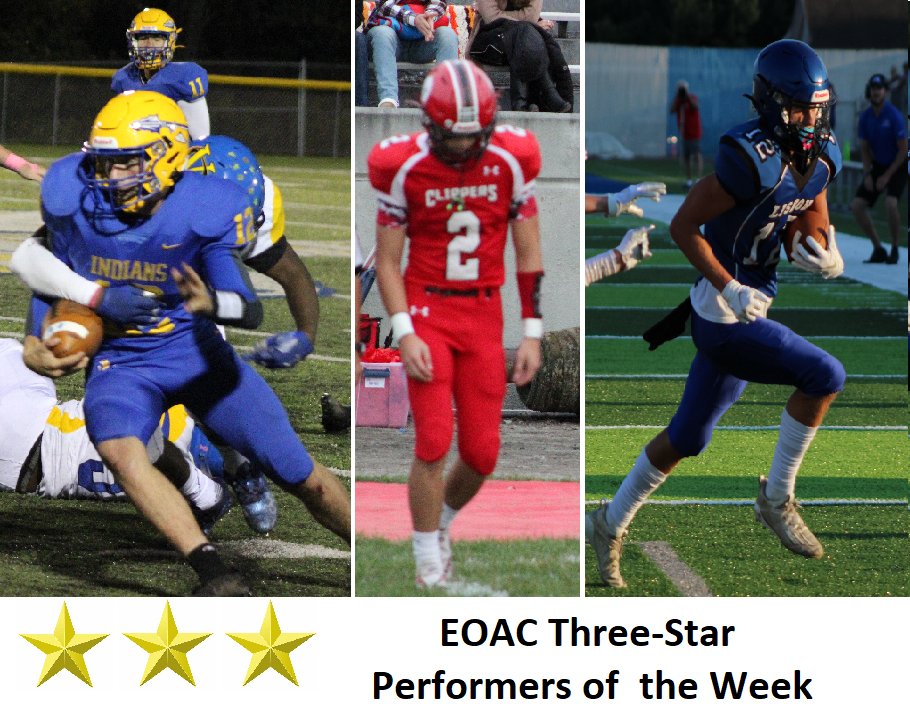EoacF's tweet photo. EOAC Three-Star Performers of the Week:
-Wyatt Morris (SOU) - 130 yds rushing
-Joe Guido (COL) - 13 of 19 passing, 152 yds, 1 TD, 68 yds rushing, 1 TD
-Logan Stauffer (LIS) - 5 catches, 110 yds, 2 TDs, 1 Kickoff Return (4th on the season)

HM: Brian Tubbs (VC) 12 tackles, 1 TFL https://t.co/cjCzHiG2wL