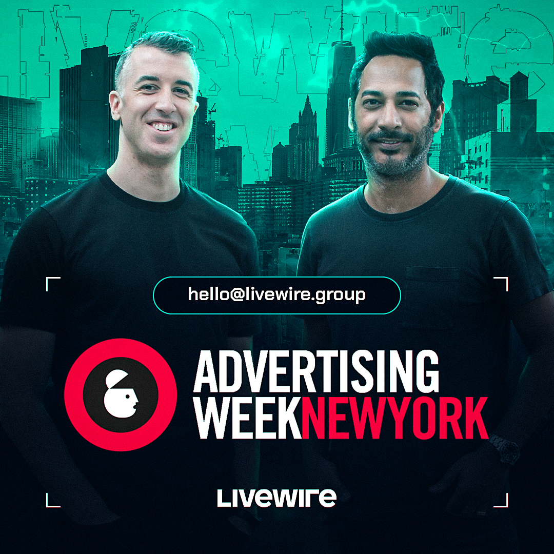 Our CEOs and Co-Founders Brad Manuel and Indy Khabra will be attending <a href="/AdvertisingWeek/">Advertising Week</a> New York! Get in touch, we would love to connect with you!

Contact: hello@livewire.group

#AWNewYork #GamingMarketing #GameTech