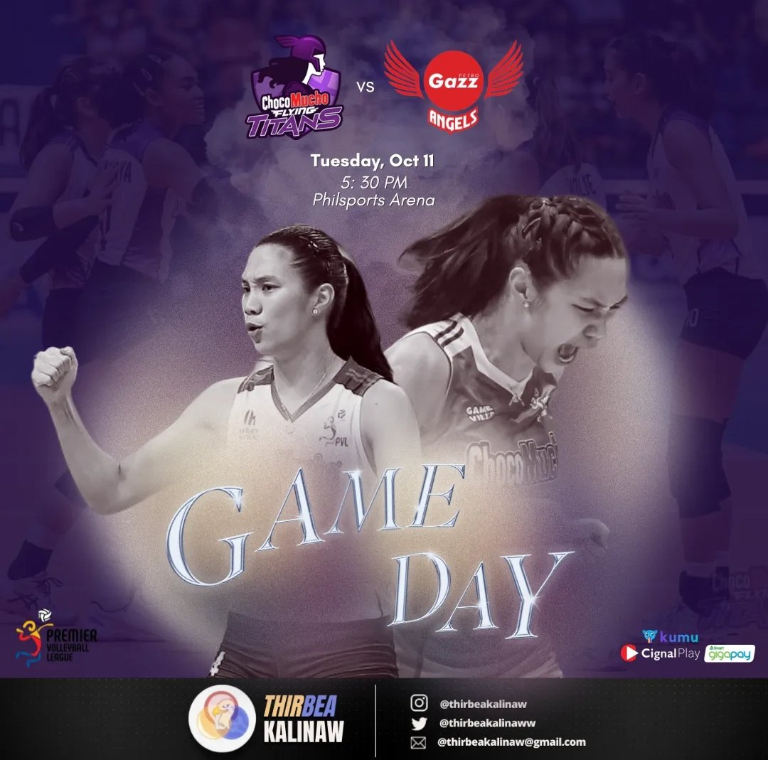 thirbeakalinaww's tweet photo. This is the day we've been all waiting for! 

@_beadel and the @CMFlyingTitans will be back on the court, watch their first game this PVL Reinforced Conference at 5:30 PM today. 

They will be facing Petrogazz Angels.

Let's go, kapitana @_beadel 💜 https://t.co/XbRRVQlPOn