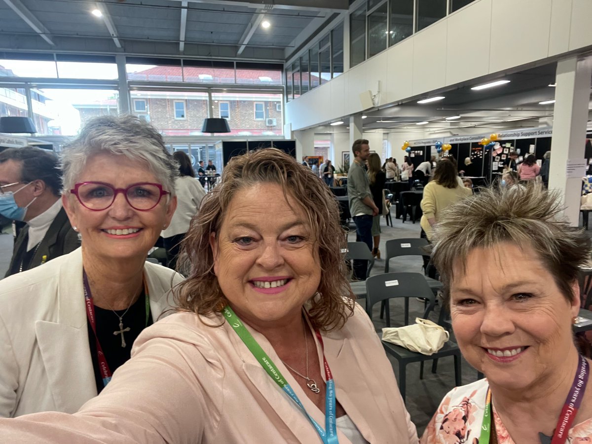 CentacareCCSA's tweet photo. Centacare Catholic Family Services celebrating 80 years of service supporting vulnerable South Australians in the Archdiocese of Adelaide.  Pictured is Ms Pauline Connelly, Director, CCFS, The Hon. Nat Cooke, Minister for Human Services &amp; Dr Jen Cleary, CEO, CCCSA https://t.co/3KLQwVvo37