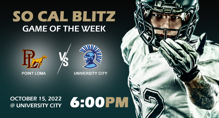 WEEK 8. <a href="/PointLomaFB/">PL Pointers Football 🐾</a> <a href="/CenturionFB/">University City High School Football</a> <a href="/UCHS_Centurions/">University City HS Athletics</a>