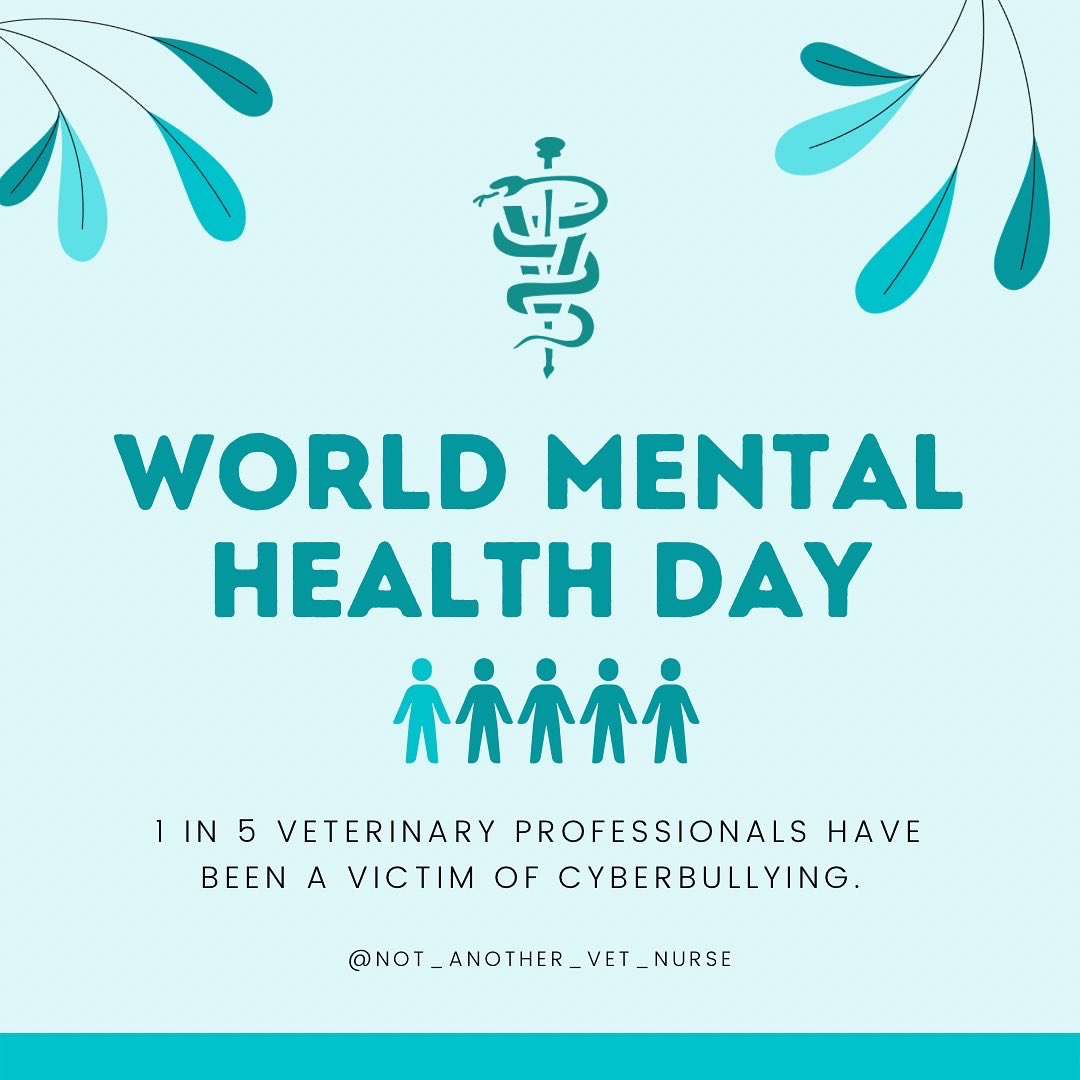 not_vet's tweet photo. This is your Mental Health Monday reminder on World Mental Health Day to be kind to your vet staff, be kind to your coworkers, but most importantly to yourself💚
#worldmentalhealthday https://t.co/EROckThCWH