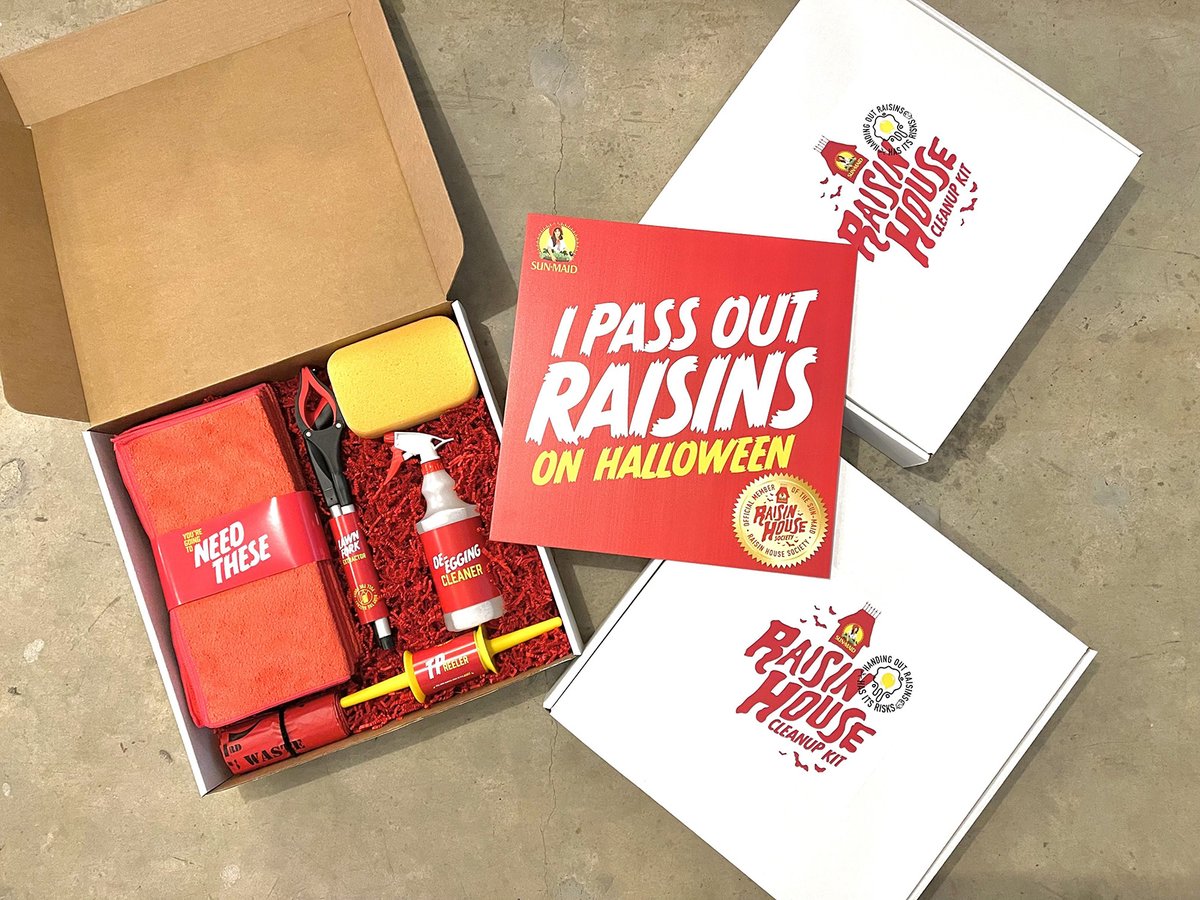 Tell me you decided to do authentic marketing without telling me you decided to do authentic marketing.

I'll go first,

Sun-Maid embraced raisins are the worst Halloween treat with warning signs and a vandalism clean-up kit. #marketing #brand