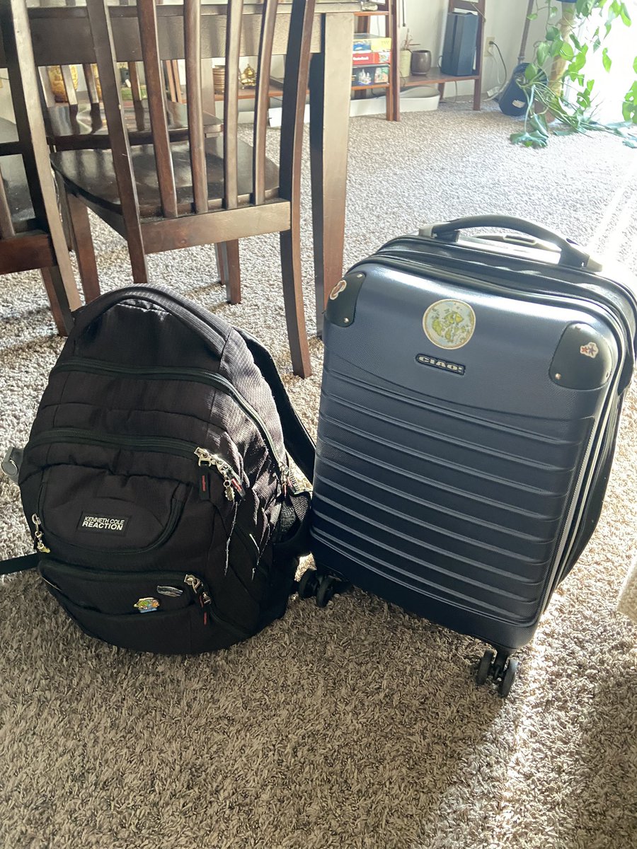 Everything for three weeks at sea! I’d consider myself a packing PRO now for fitting all of this in a carry on and personal item. Anything to avoid baggage claim 💀