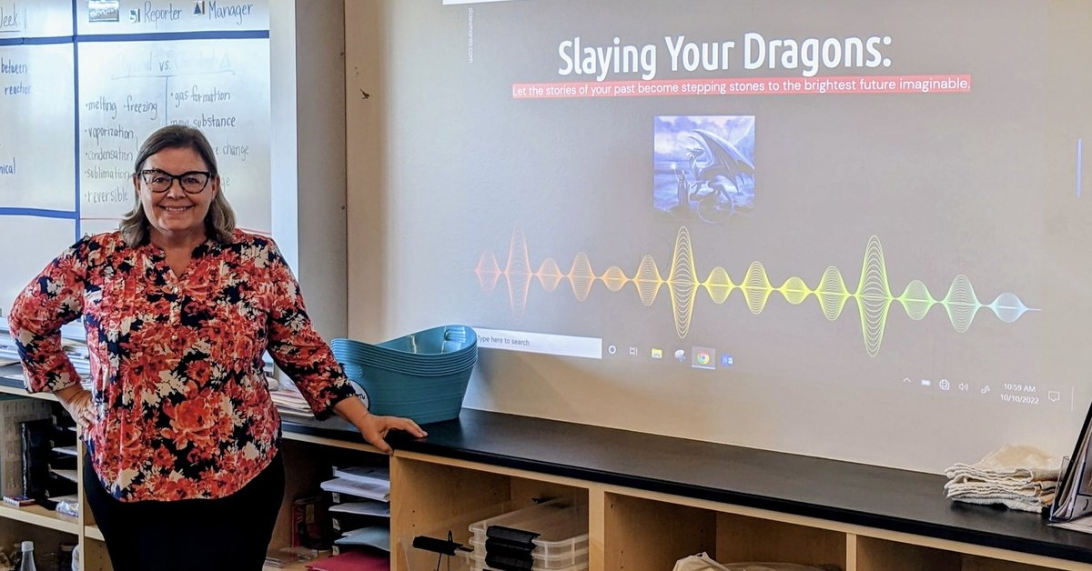 TJJones71's tweet photo. Today was a great day! I had the honor of presenting at GCC Con this morning. This afternoon, VA staff participated in team building activities, including writing affirmations to send home to our students. #gcc_charters #beyondbrave #gccvirtualacademy https://t.co/yfjYj7j7th